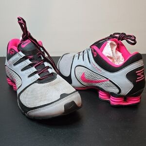 Nike Shox Women's Athletic Shoes in Gray and Pink